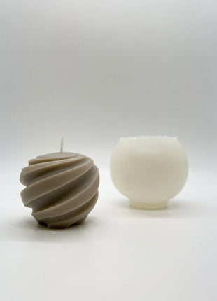 Small Twirl Orb Mould